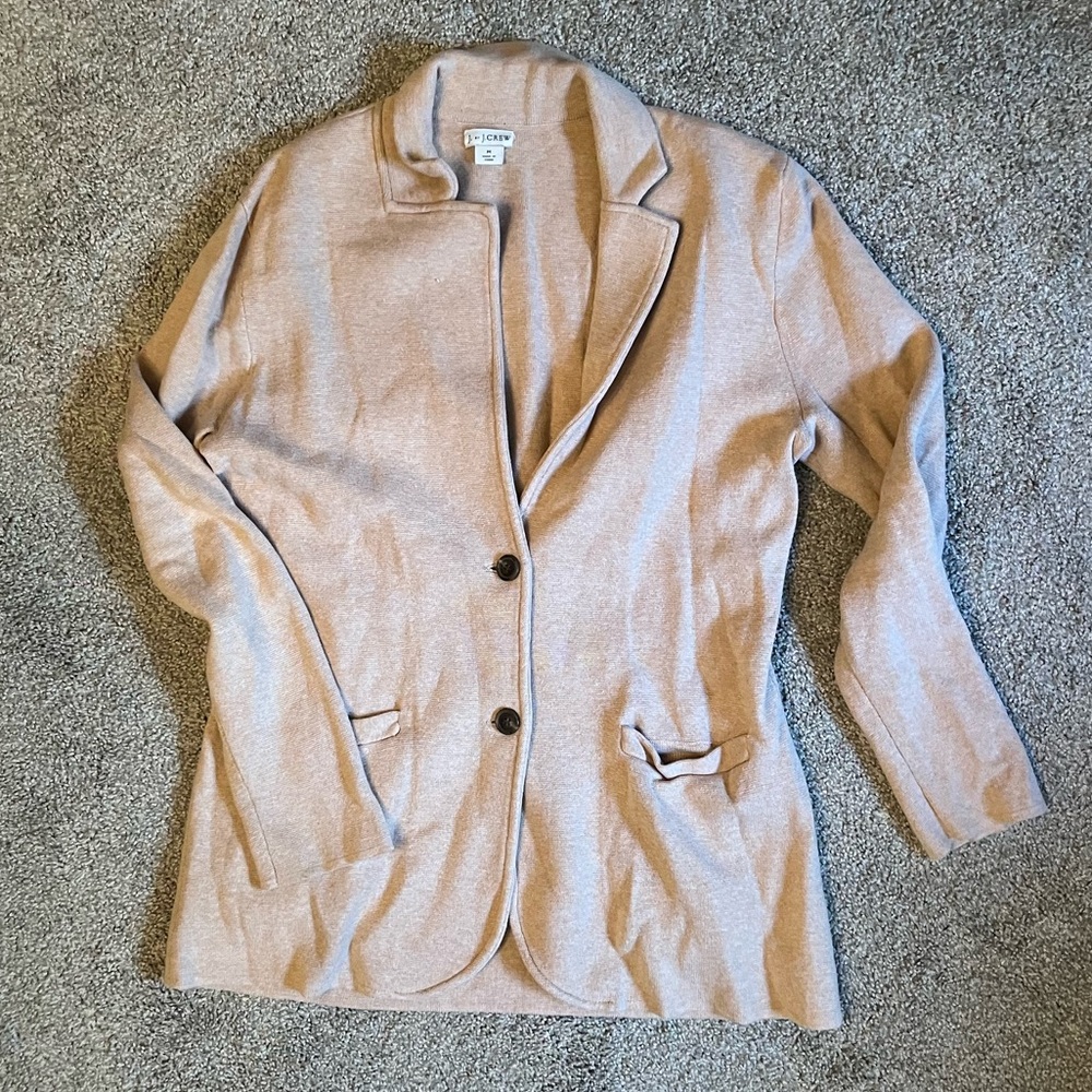J.Crew Light Tan/Cream Women’s Sweater Blazer
